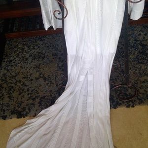 Venus White Long Sweater Dress sz L